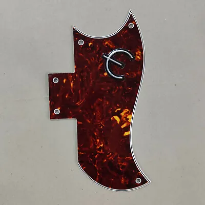 Guitar Parts For US Epihone G400 Pro Guitar Pickguard & E LogoBrown Tortoise • $10.49