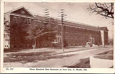 Three Hundred Man Barracks At Fort George G Meade MD C1945 Vintage Postcard O47 • $7.49