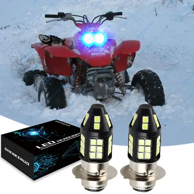 For Honda Sportrax TRX400EX 1999-2008 Ice Blue 8000K LED Headlight Bulbs • $18.99