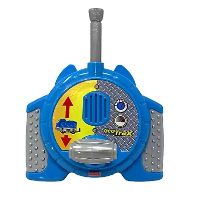 FISHER PRICE GeoTrax Blue Silver Train Bruno Bull Remote Only VIDEO Handheld • $8.98