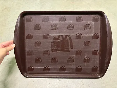 Vintage McDonalds Collectible Brown Plastic Serving Tray 17” X 12” • $19.99