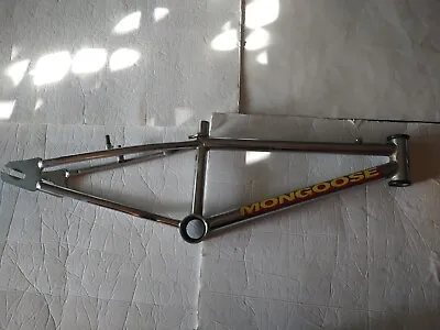 Vintage Mongoose Chrome BMX Old School Bike Frame Good Condition No Reserve  • $178.99