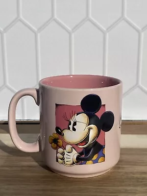 Vintage Disney Minnie Mouse Pink Coffee Mug 10 Oz • $10.99