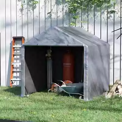 2x2m Garden Tent Unit Outdoor Bin Storage Organizer Shed Bike Scooter Tool Door • £111.99