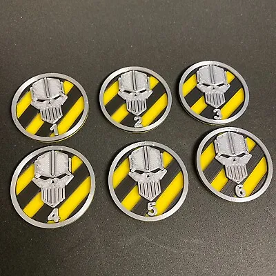 £6 • Buy Warhammer 40k/Age Of Sigmar Personalised Objective Markers Set Of 6