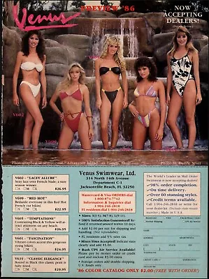 1986 Vintage Ad Venus Preview 1986 Swim Suit Models Jacksonville  Fl.   05/16/23 • $8