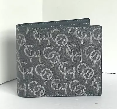 Coach Wallet 3 In 1 Mens CF134 Large Black Monogram Billfold ID 2 Piece Removabl • $69.98