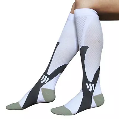 1~5Pairs Men Women Compression Socks Stockings Miracle Leg Knee Ankle Calf Sport • $19.99