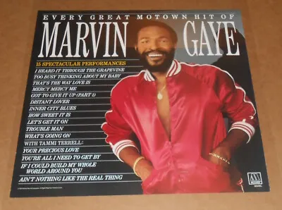  Marvin Gaye Every Great Motown Hits 1983 Original Promo Poster 24x24 R&B • $52.95