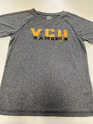 Virginia Commonwealth University VCU RAMS Gray Tech T-Shirt Boys XS 4/5 • $12.99