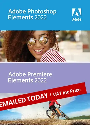 £96.96 • Buy Adobe Photoshop Elements & Premiere Elements 2022 1 PC NEW EMAILED UK VAT  Inc