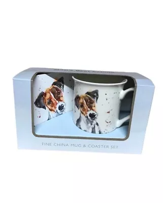 Jack Russell Mug And Coaster Gift Set - Dog Terrier Gift Present Brand New • £8.99