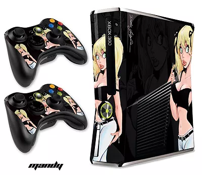 Skin Decal For Xbox 360 Slim Gaming Console & Controller Xbox360 Slim MANDY • $8.95