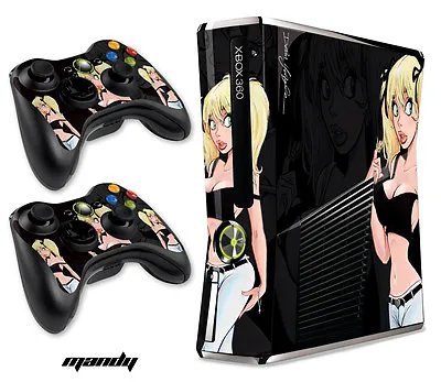 $8.95 • Buy Skin Decal Wrap For Xbox 360 Slim Gaming Console & Controller Xbox360 Slim MANDY