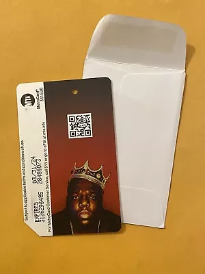 Biggie Smalls “The Notorious B.I.G.” MTA Metro Card 2022 Limited Edition!  • $30