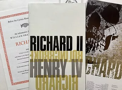 RSC Richard II - Ian RICHARDSON - David SUCHET - Theatre Programme & Poster 1973 • £8.95