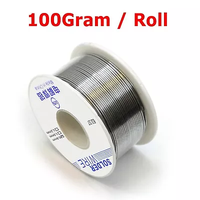 100g 63/37 Tin Rosin Core Flux 0.8mm Diameter Soldering Solder Wire 0.8mm • $5.32