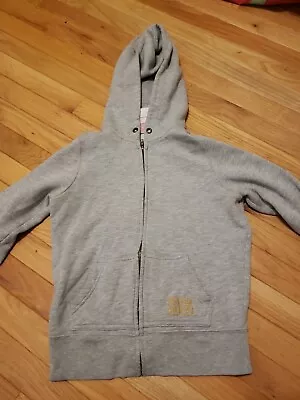 Vintage UNIVERSITY OF PINK VICTORIA'S SECRET GRAY GOLD DOG BLING HOODIE XS • $10