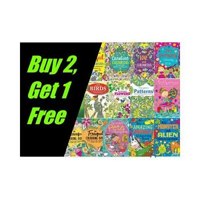 ADVANCE COLOURING BOOKS MIND RELAXING For Kids And Adult Stress Relief Therapy • £4.99