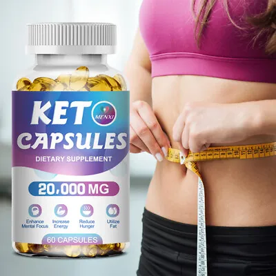 Keto Diet Pills With Apple Cider Weight Loss Supplements Fat Burn & Carb Blocker • £10.57