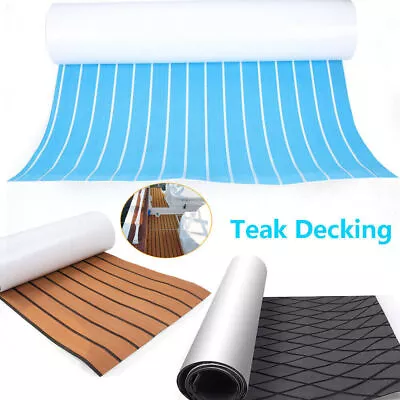 Boat Marine Deluxe Flooring Mat Faux Teak Decking EVA Foam Yacht Car Sheet Pad! • $35