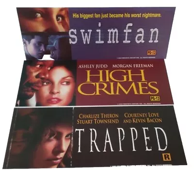 Movie Mylar Lot Of 3 Theater Posters Swimfan High Crimes Trapped 5 X13  • $17.99