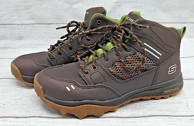 Skechers Childrens Cold Weather Hiker Boots Skech-Tex Brown/Tan Boys Size 4.5 • $21.24