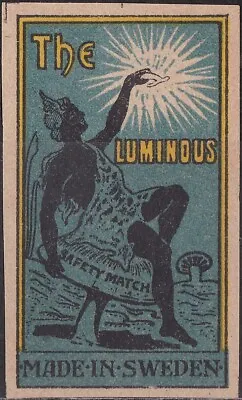 Old Matchbox Label Sweden The Luminous • $3.39