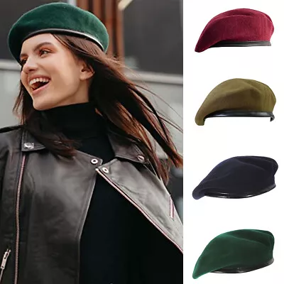 Men Women Cool Wool Military Special Force Army French Artist Hat Cap Beret Gift • $11.19