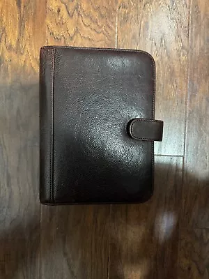 Wilson Leather Pelle Studio 3-Ring Planner Dark Brown Leather • $34.99