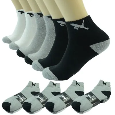 Tiger 3-12 Pairs Mens Ankle Quarter Crew Sports Socks Cotton Low Cut Size 9-13 • $9.99