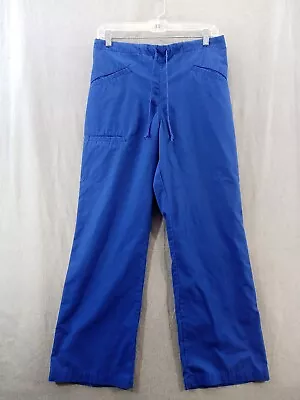 Barco Scrub Pants Women Small Royal Blue Elastic Drawstring Waist  52328P • $13.97