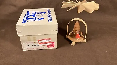 $34.50 • Buy Vintage Small German Christmas Pyramid Carousel Windmill Erzgebirge