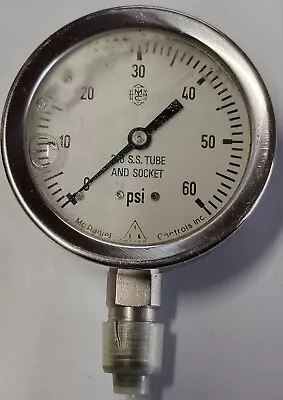 Mcdaniel Controls 0-60 Psi Liquid Filled Pressure Gauge • $29.99