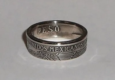  Sealed  Coin Ring Made From MEXICAN PESO In Sizes 9-14 And Half Sizes • $19.99