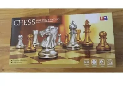 Chess Folding Magnetic 10  Board Travel Set   • $14.98