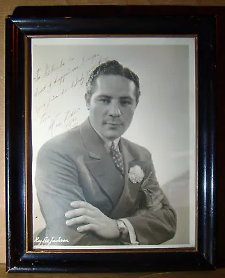 Max Baer Boxing Champion Signed Inscribed 8x10 Photo Ray Lee Jackson Photog • $179