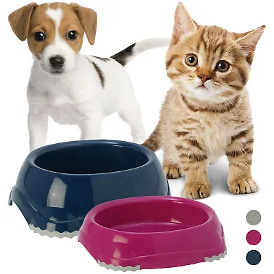 £7.25 • Buy 2x Dog Bowl Cat Set Bowls Feeder Food Drink Dish Puppy Feeding Kitten Non-Slip