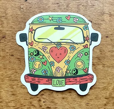 $2.49 • Buy Vw Bus Van Life Sticker Decal Camping Adventure Explore Volkswagen Peace Love