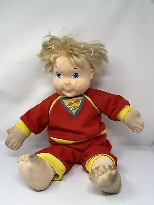 Vintage MY BUDDY Wink N Blink 23  Boy Doll Blonde W/ Dimple Workout Outfit • $36