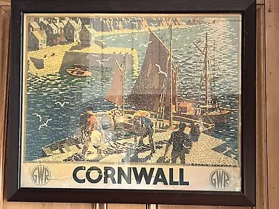 GreatWestern Railway Poster Cornwall Vintage Framed • £14