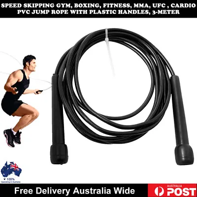 MMA Boxing Speed Cardio Gym Exercise Fitness Skipping PVC Jump Rope CrossFit NEW • $9.89
