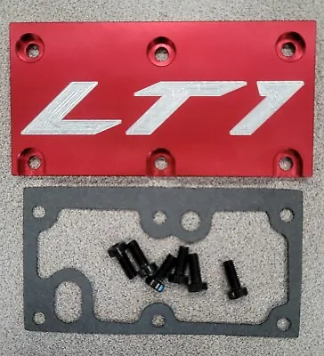 LT1 Corvette Throttle Body Cover Plate Gasket Screws Camaro SS Z28 Formula Red  • $27.99