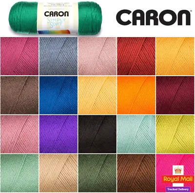 £4.99 • Buy Caron Simply Soft Aran 170g 100% Acrylic Soft Yarn Knitting Crochet Tweeds