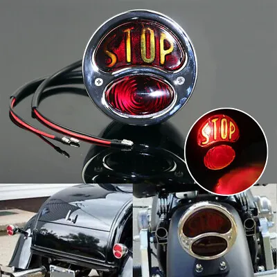 Vintage Red LED Stop Tail Brake Light For HarleyCafe Racer 28-31 Ford Model A  • $32.99