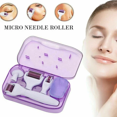 $22.27 • Buy  Needle Roller 6 In 1 Micro Needle Anti Ageing Acne Wrinkle Skin Beard Kit Set