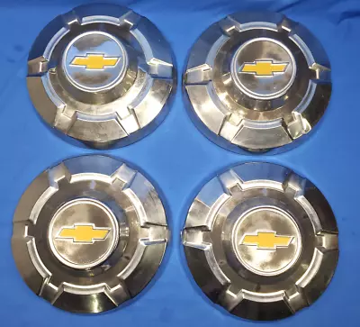 4 Vintage 1969-1975 Chevy 3/4 1 Ton Truck 12  Stainless Steel Dog Dish Hubcaps • $349.99