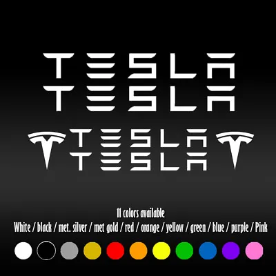 Tesla Big Brake Caliper Kit Car Overlay Diecut Window Vinyl Decal Sticker • $10.40
