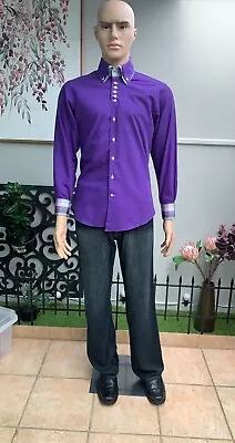 7Camicie Camicia Cafe Long Sleeve Slim Fit Size M • $22.83