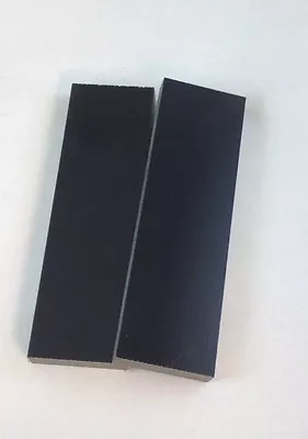 2 Pcs Of 3/8  .375  Black Canvas Micarta Knife Handle Material - Blanks Scales • $12.75
